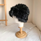 Vintage Leopard Print Plush Hat